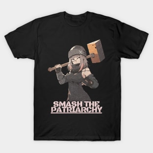 smash the patriarchy anime T-Shirt